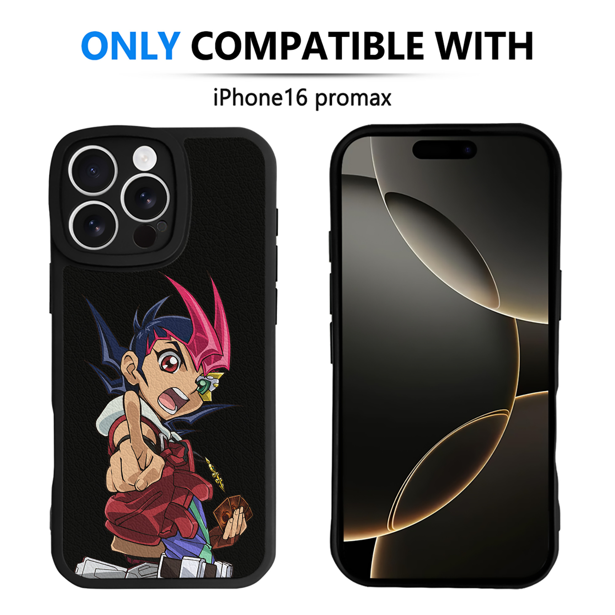 遊☆戯☆王 Yu-Gi-Oh! 【iPhone 16シリーズ対応】シリコンスマホケース（レザー調） 材質：シリコン